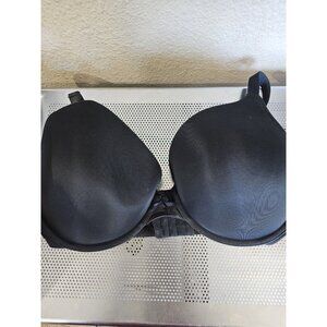 Cacique Boost Plunge Black T-shirt Bra Underwired Women's Size 44DDD